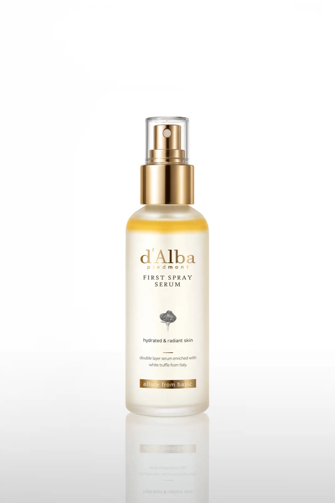 Spray con trufa blanca italiana que ayuda a hidratar profundamente, iluminar la piel y mejorar su elasticidad, con efecto glass skin.