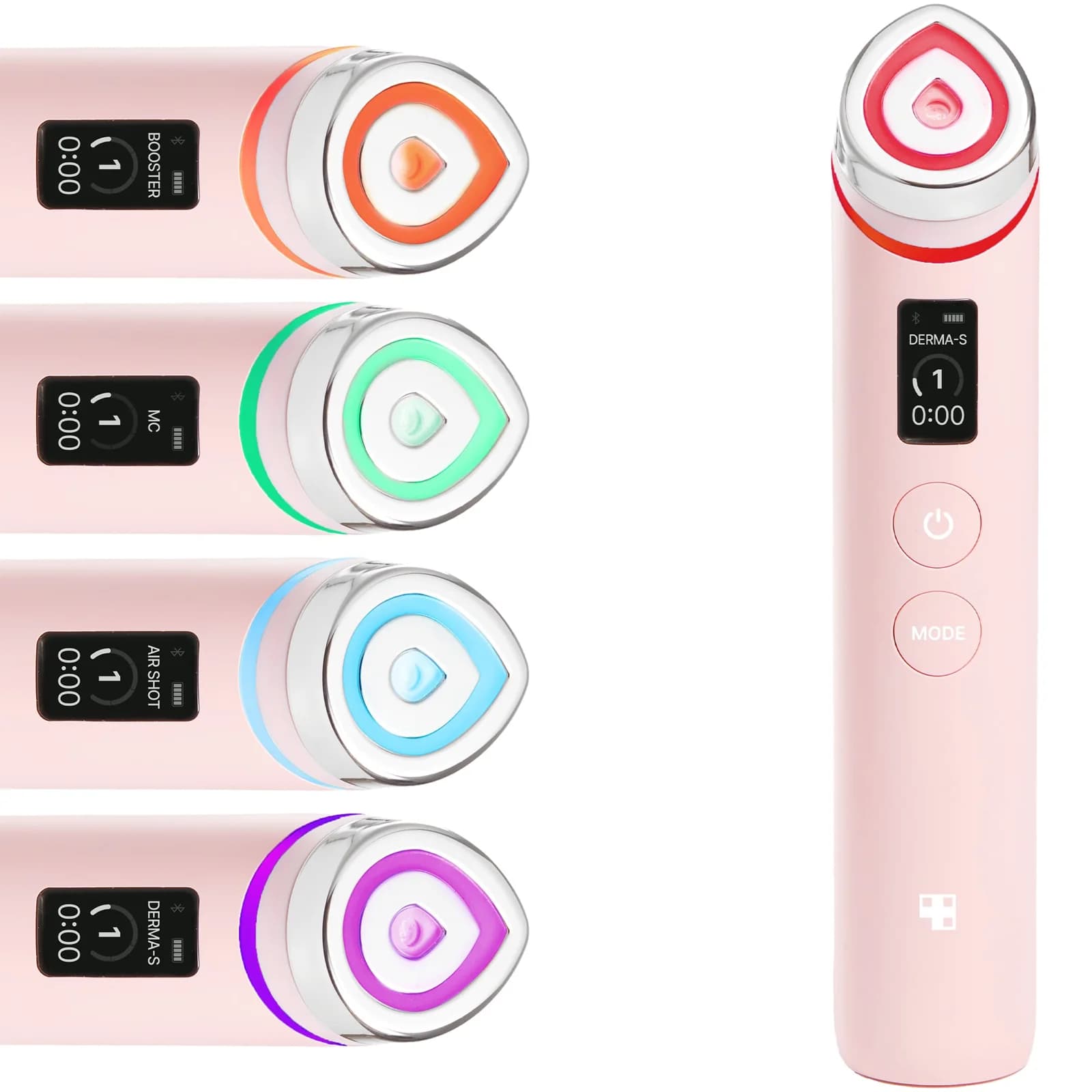 Age-R Booster Pro — Dispositivo facial avanzado que potencia la absorción de activos y mejora visiblemente la calidad de la piel. Combina diferentes modos para estimular, reafirmar y revitalizar.