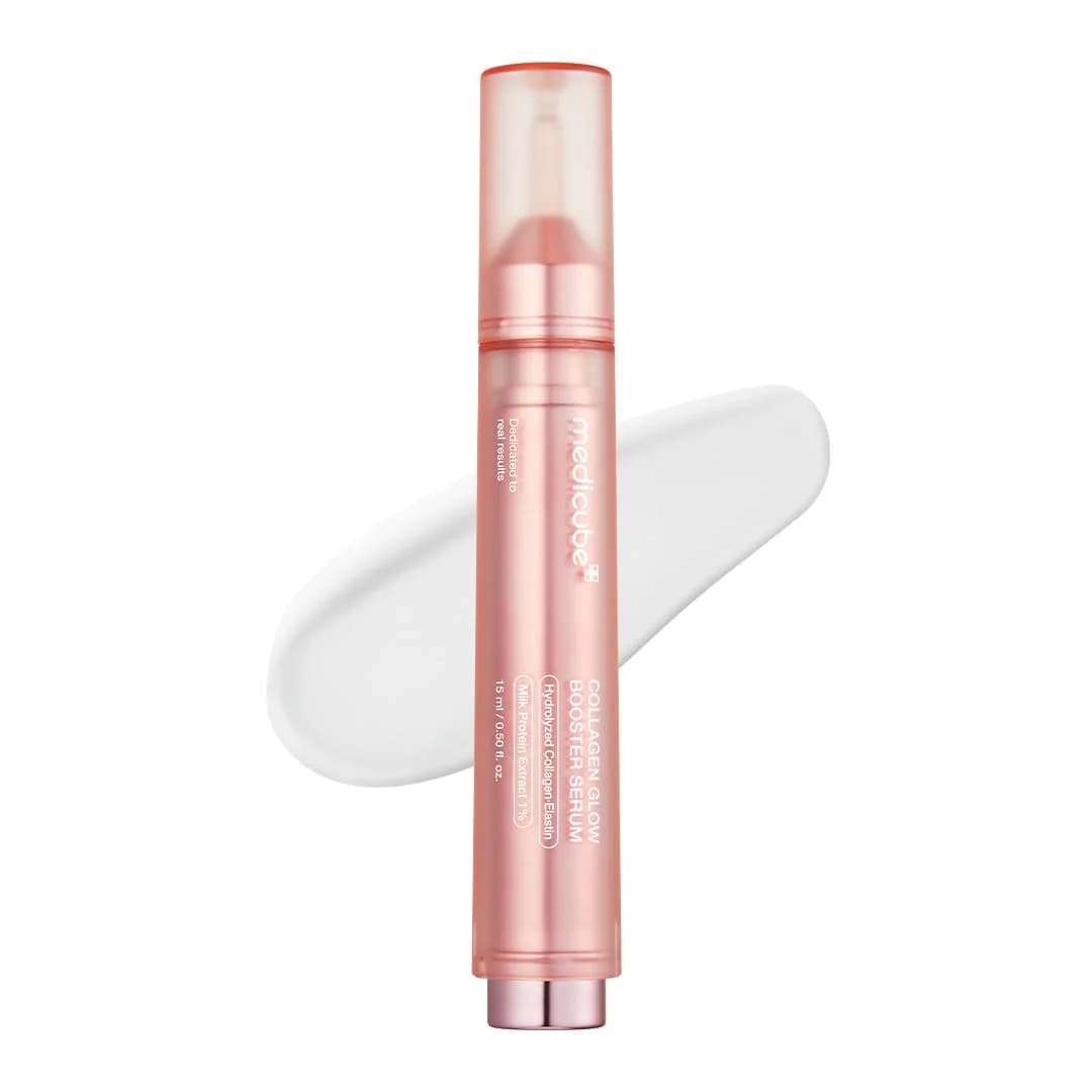 Collagen Glow Booster Serum — Sérum con colágeno hidrolizado que mejora la elasticidad, aporta firmeza e hidratación profunda y un efecto glow tipo glass skin.