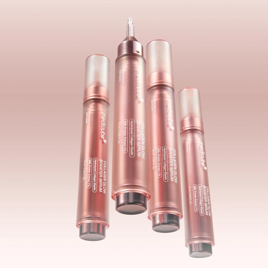 Collagen Glow Booster Serum — Sérum con colágeno hidrolizado que mejora la elasticidad, aporta firmeza e hidratación profunda y un efecto glow tipo glass skin.
