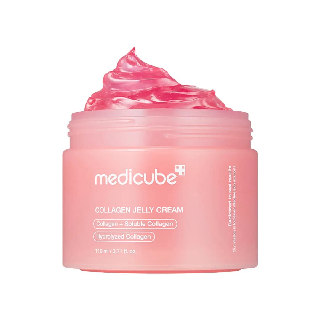 Crema hidratante de textura tipo gelatina que se absorbe rápido sin sensación pegajosa. Con colágeno como ingrediente estrella.