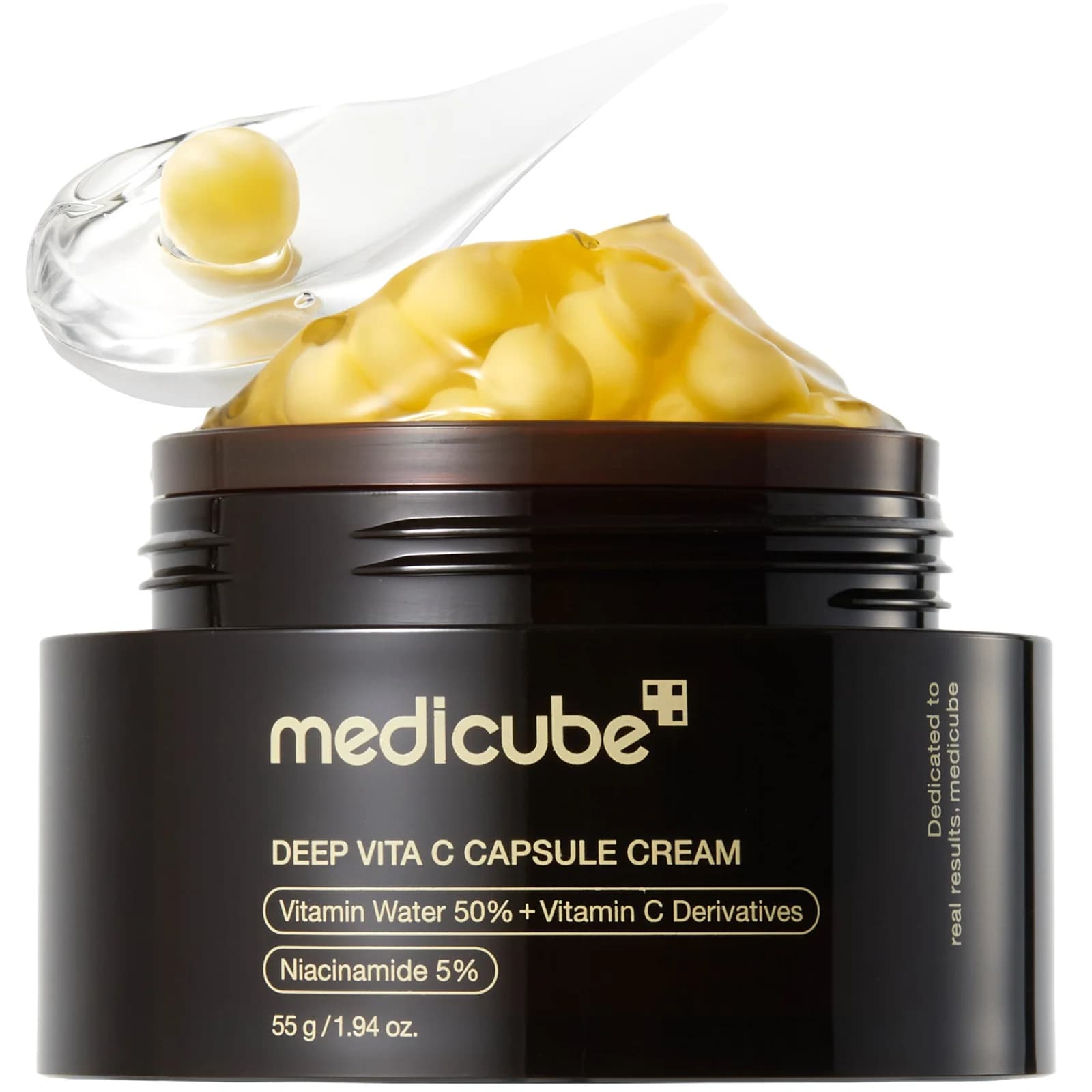 Crema iluminadora con microcápsulas de vitamina C que devuelve a la piel luminosidad, uniformidad y vitalidad visible.
