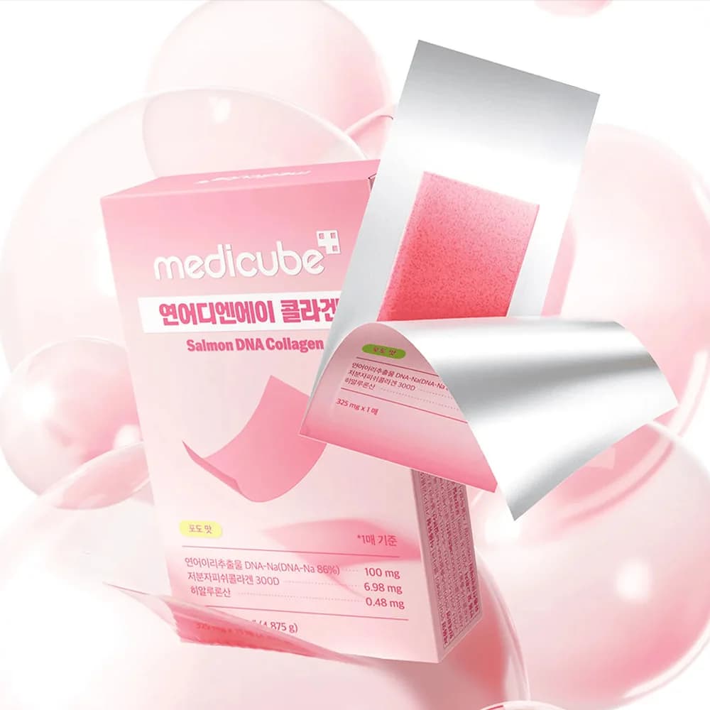 Salmon DNA Collagen Films — Suplemento en láminas que se disuelven en el paladar, con PDRN (ADN de salmón) y colágeno para mejorar la calidad de la piel desde adentro.