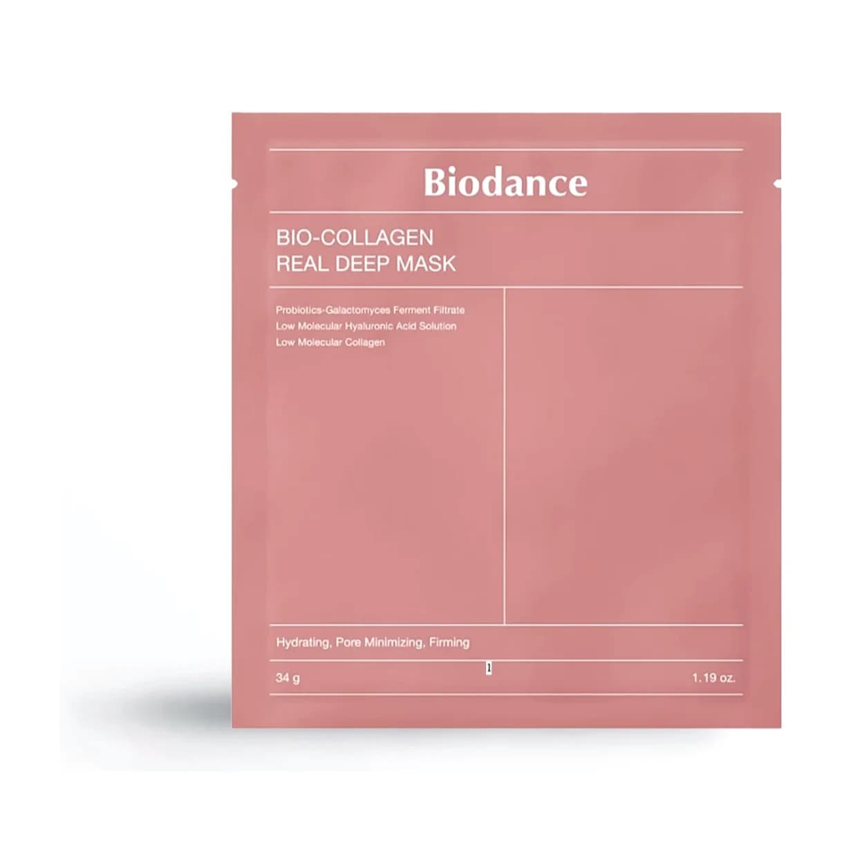Mascarilla de hidrogel con suero altamente concentrado que reafirma, perfecciona los poros y deja un acabado de “piel de cristal” (glass skin).